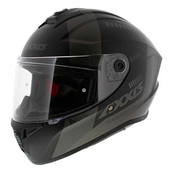 Kit Casco Axxis Draken S Mp4 Negro + Visor Ahumado