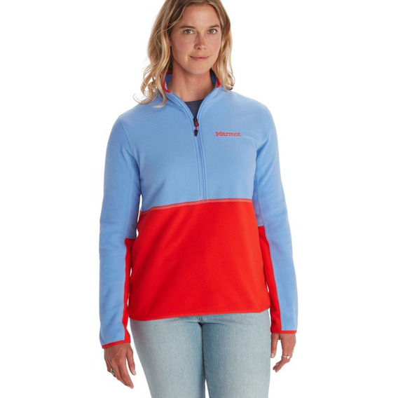 Polar Mujer Marmot Rocklin 1/2 Zip Azul