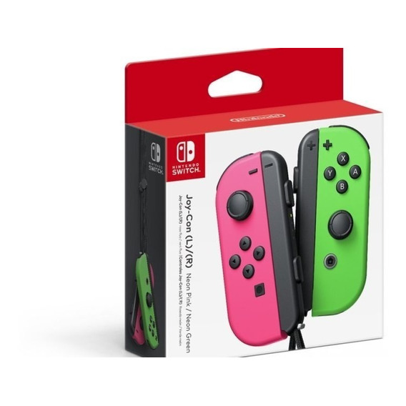 Nintendo Switch - Joy Cons - Neon Rosado Y Verde