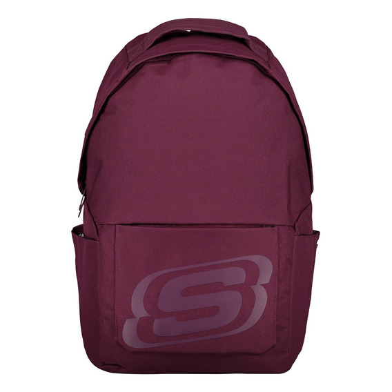 Backpack Skechers Unisex Skch7681pur Color Violeta Diseño de la tela Liso