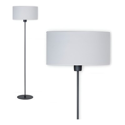Lampara De Pie Bco Ngo Amancay Con Pant 40cm Lino E27 Cival