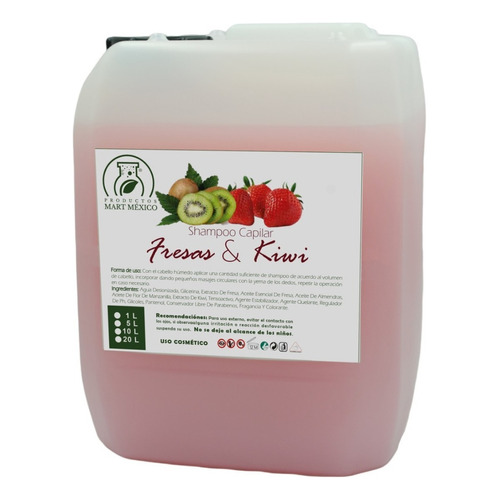  Shampoo Capilar Fresas & Kiwi Cabello Con Brillo (10 Litros)