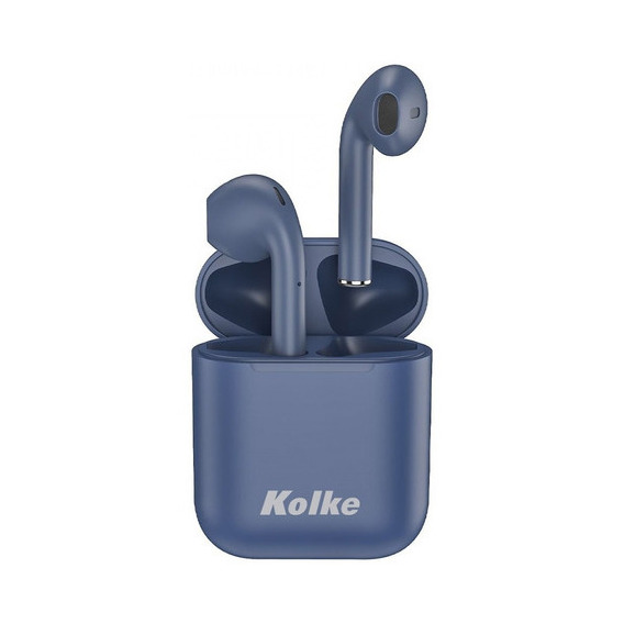 Auriculares Bluetooth Kolke Kab 479 Estuche Tws Manos Libres Color Azul