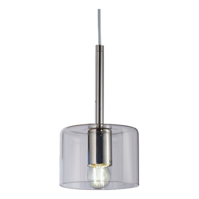 Colgante 1 Luz Bios Fat Transparente Apto Led Deco Vidrio Lk