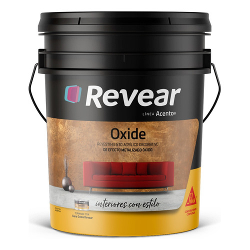 Revear Revestimiento Gold Acento 25kg Efecto Metalizado Rex Color Metalizado Óxide (óxido)