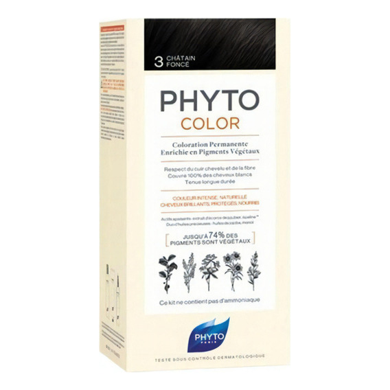 Phytocolor 3 Castaño Oscuro - Phyto Kit