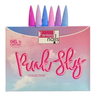 Coleccion Gel Semipermanente 6 Pz , , Fantasy Nails Color Pink Sky