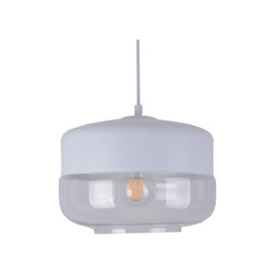 Colgante Cristal Dayan 1 Luz Blanco Moderno Apto Led Cie