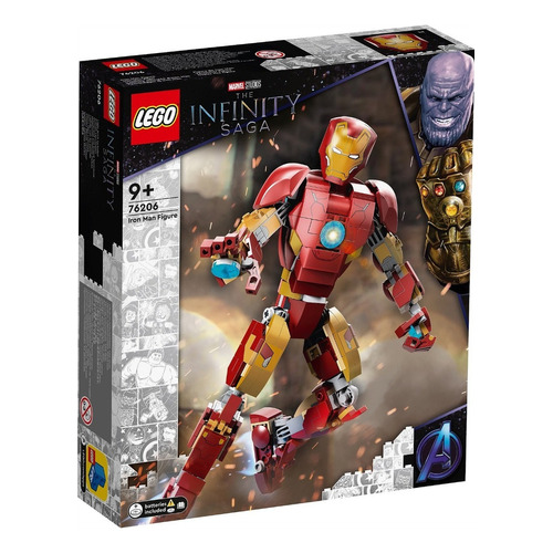 Lego Marvel Super Heroes - Figura De Iron Man (76206) Cantidad de piezas 381