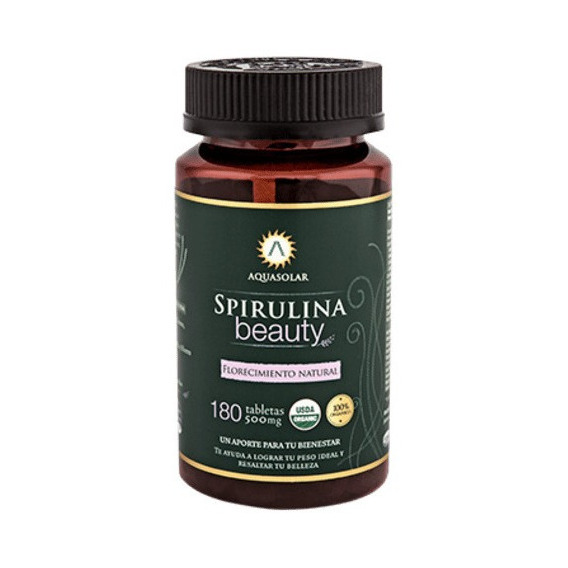 Spirulina Beauty 500 Mg X 180 Tabletas - Aquasolar