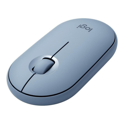 Mouse Wireless Bluetooth Logitech Pebble M350 Gris Azulado