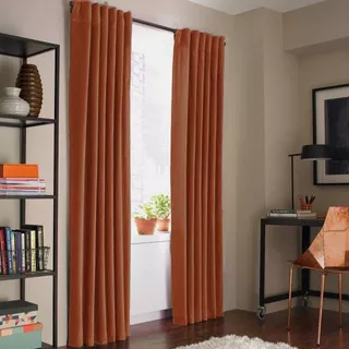 Juego De Cortinas Blackout Presillas Ocultas 230cm Largo