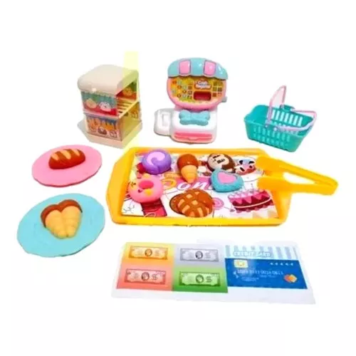 Kit Lanchonete Hamburguer Infantil Brinquedo - Mini Kitchen - Shop