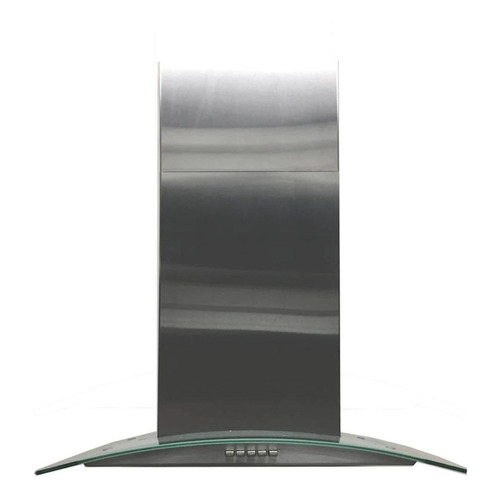 Campana extractora purificadora de cocina IHD Milán ac. inox. y cristal de pared 760mm x 45mm x 490mm plateada 127V