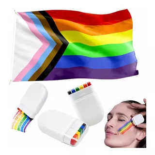 Bandera Progresista Lgbt+ Progess Pride Orgullo Gay Arcoíris