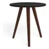 Mesa De Living Lateral Redonda Patas Altas 100% Mdp