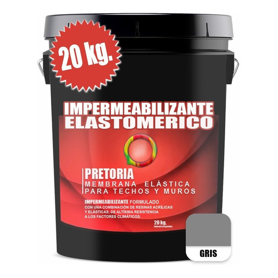 Membrana Liquida Económica Pretoria X 20kgs. Color Gris