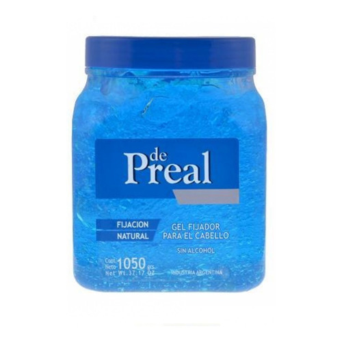 De Preal Gel Fijación Natural Pote X 1050g  Sin Alcohol