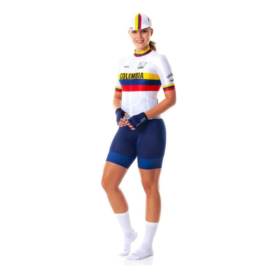 Jersey Ciclismo Safetti M/c Regular Colombia Varta Mujer