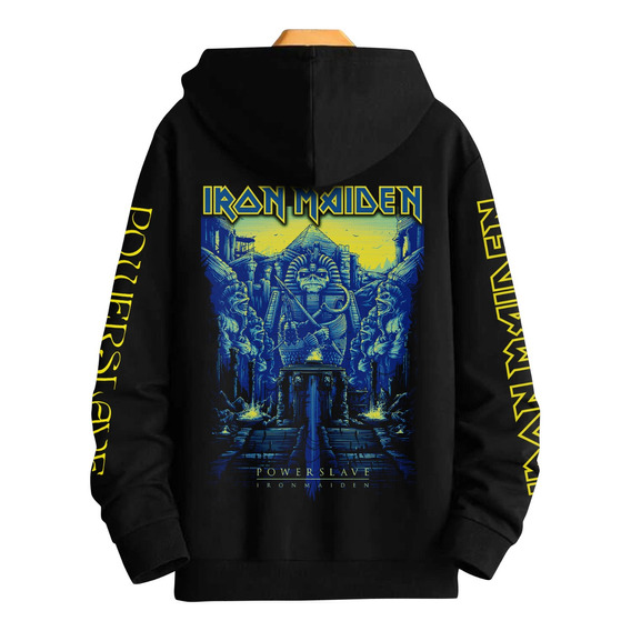 Iron Maiden Powerslave 229 Rock Metal Polerón Oversize Dtf