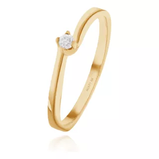 Anillo De Compromiso Olivia En Oro 18 Kilates Amor Mouty