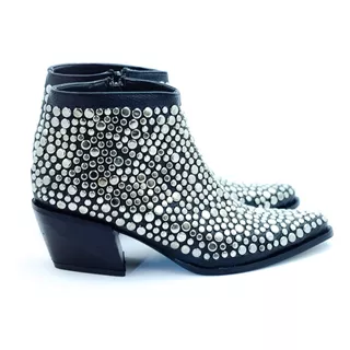 Botas Mujer Texanas Tachas Moda Cuero Art 1321 Cira