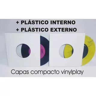 50 Capas Disco Vinil Compacto 7 Polegadas + Plasticos Sacos