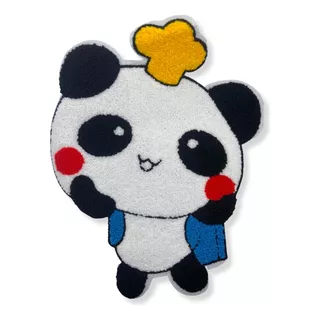 Aplique Costura Panda Colorido
