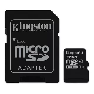 Tarjeta De Memoria Kingston Sdcs  Canvas Select Con Adaptador Sd 32gb