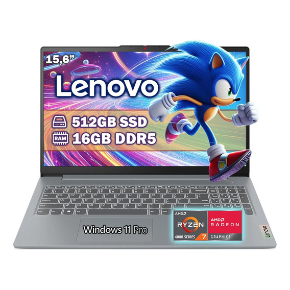 Laptop Lenovo Slim 3 Ryzen 7-7730u 512gb Ssd 16gb Ram Ddr5