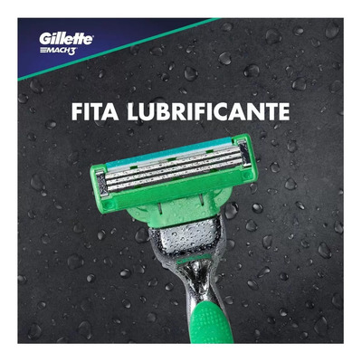 Gillette Mach3 Sensitive Carga Aparelho Barbear 8 Unidades