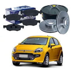  Kit Disco Pastilha Dianteiro Punto 1.4 1.6 1.8 2013 A 2017