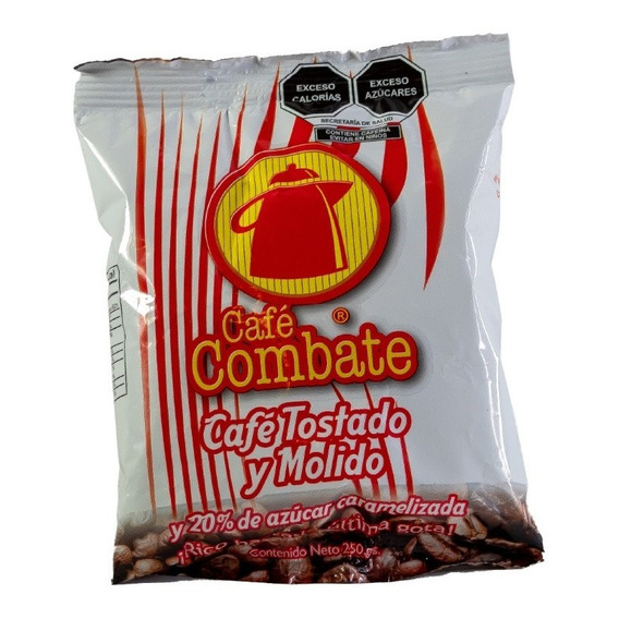 Café Especial Combate 20% Azúcar 5 Paquetes De 250 G