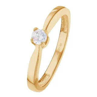 Anillo De Compromiso Celine En Oro 10 Kilates Mouty