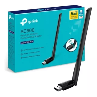 Adaptador Wifi Usb Tp-link Archer T2u Plus Ac600 Antena 5dbi