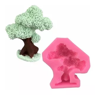 Molde De Silicone Árvore Mini Bonsai Floresta Jardim