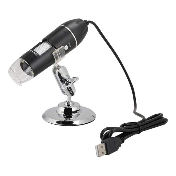 Microscopio Digital Usb 1600x Luz Led Soporte Reparación