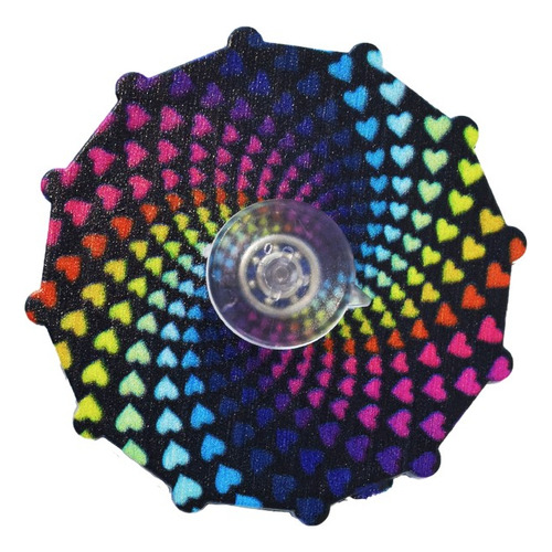 Finger Spinner Sensorial Antiestres Espiral Corazones Ik Color Multicolor