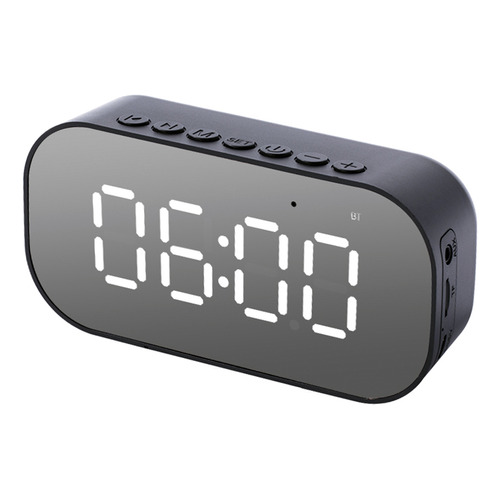 Reloj Despertador Bluetooth Gadnic W1 Negro 220V