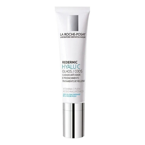 Crema Hyalu C Ojos La Roche-Posay Redermic día/noche para piel sensible de 15mL