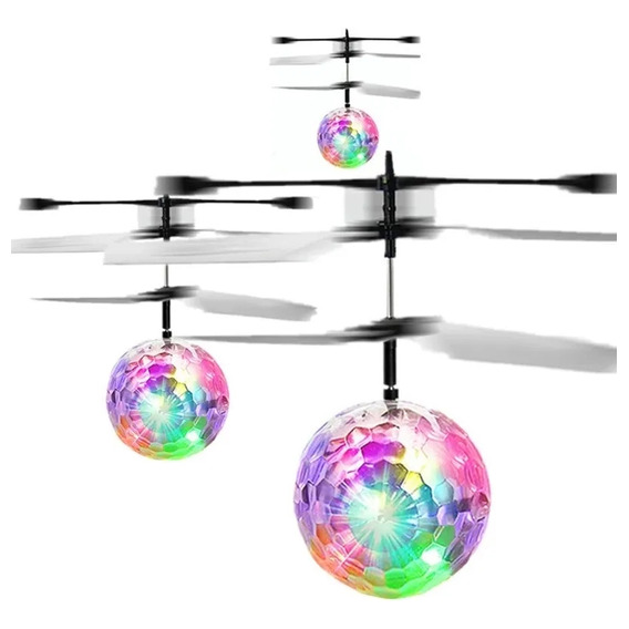 Esfera Helices Volador Sensor Mini Drone Juguete Niños Led