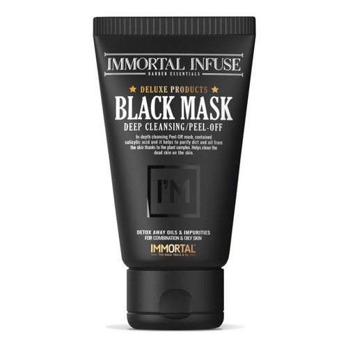 Mascarilla facial para piel mascarilla black Inmortal Mascarilla Carbón Scrub 150g y 150mL