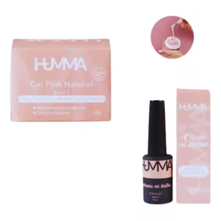 Gel Humma Kit Pink Natural E Top Coat Tradicional