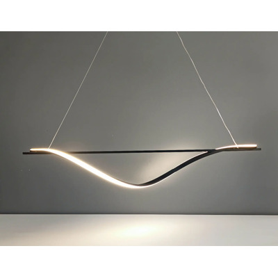 Colgante Led Messe 18021 Negro 30w Deco Moderno Cie Negro