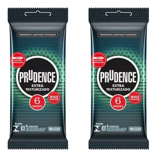 Preservativo Extra Texturizado Prudence 12 Und Kit 2