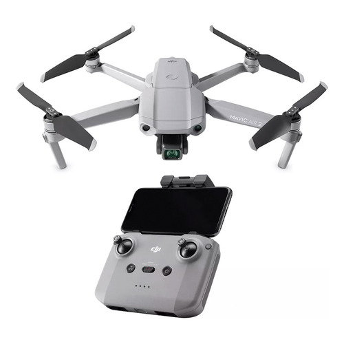 Drone Dji Mavic Air 2 Accesorios Garantia Oficial 4k 60fps Color Gris