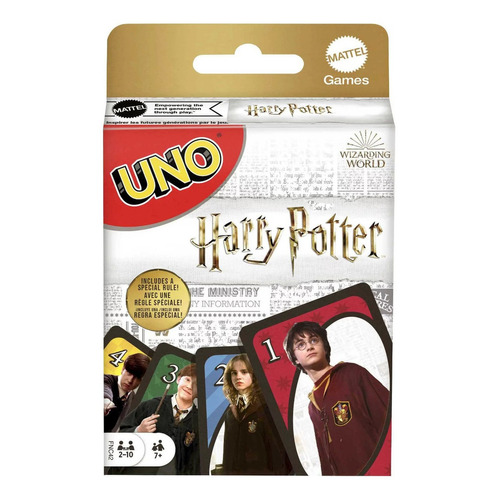 Uno Juego De Cartas Mattel Games Uno Harry Potter