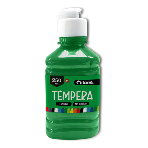 Tempera Torre 250ml Colores Verde Oscuro