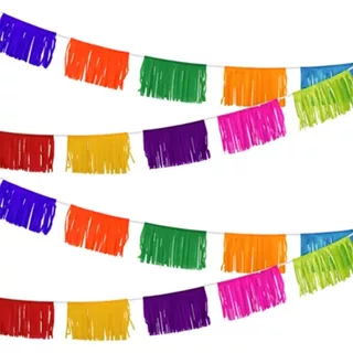 Papel Picado - Tira De Cortina Papel Colores