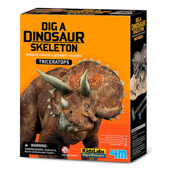 Juego Educativo 4m Excavación Del Esqueleto Triceratops